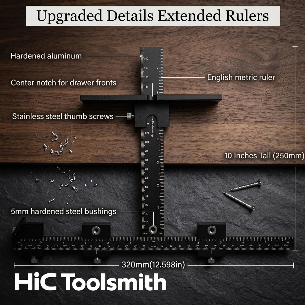 Cabinet Hardware Jig – Drill Every Pull and Knob in the Same Spot